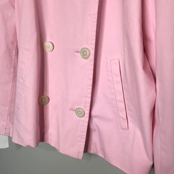 Chaps Pink Double-Breasted Women's Jacket - Picture 5 of 9